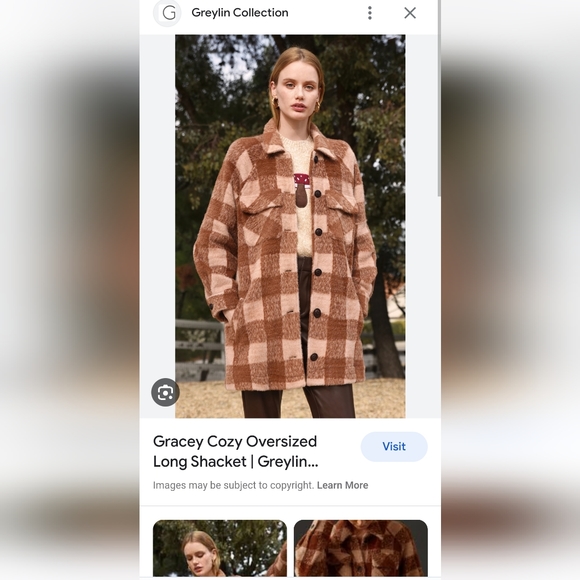 Greylin Cozy Overseized Shacket - Picture 5 of 6